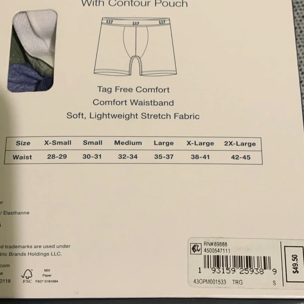 GAP Men's Boxer Briefs 3 Pack - Multi-color